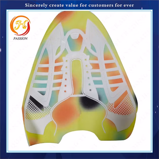 Dessus de chaussure Kpu/TPU arc-en-ciel 3D personnalisé en tissu direct d'usine