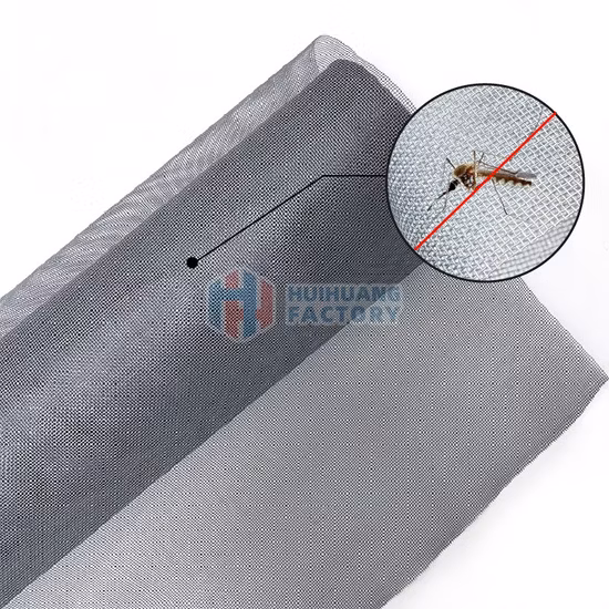 Fenêtre noire d'écran de filtre d'anti Pm 2,5 de preuve de pollen de preuve de poussière de couleur pour le tissu de maille de fibre de verre d'air propre