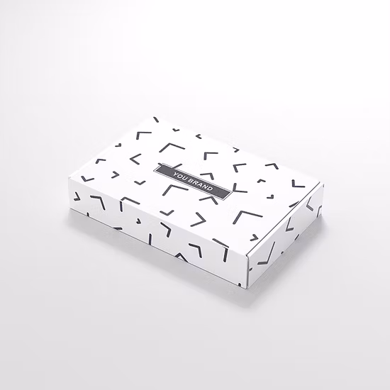 Logo imprimé recyclable personnalisé Chaussures Mailer Mailer Rectangle Carton Boîte d'emballage en papier d'expédition en carton ondulé